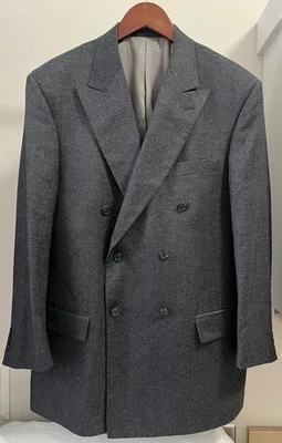 Blazer Givenchy Monsieur para hombre 41R gris oscuro chaqueta de lana/cachemira superfina EE. UU. Foto 1 de 4