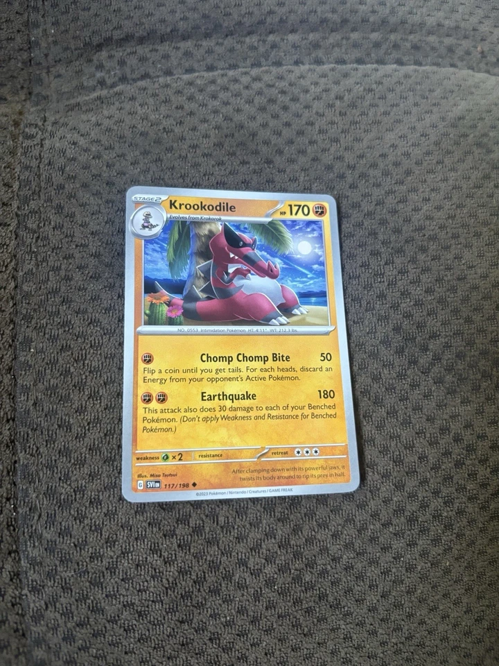 Krookodile 117/198 SV01: Scarlet & Violet Base Set Regular NM - Image 1 of 2