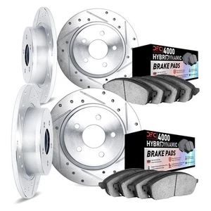 For Pontiac Fiero 84-87 Brake Kit DFC Drilled & Slotted Front & Rear Brake Kit w - Picture 1 of 3