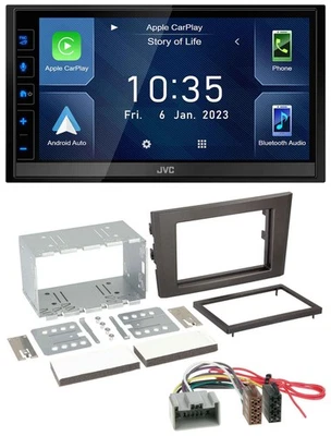 JVC DAB Bluetooth MP3 USB 2DIN Autoradio für Volvo XC 90 02-14 14 Pin - Bild 1 von 4