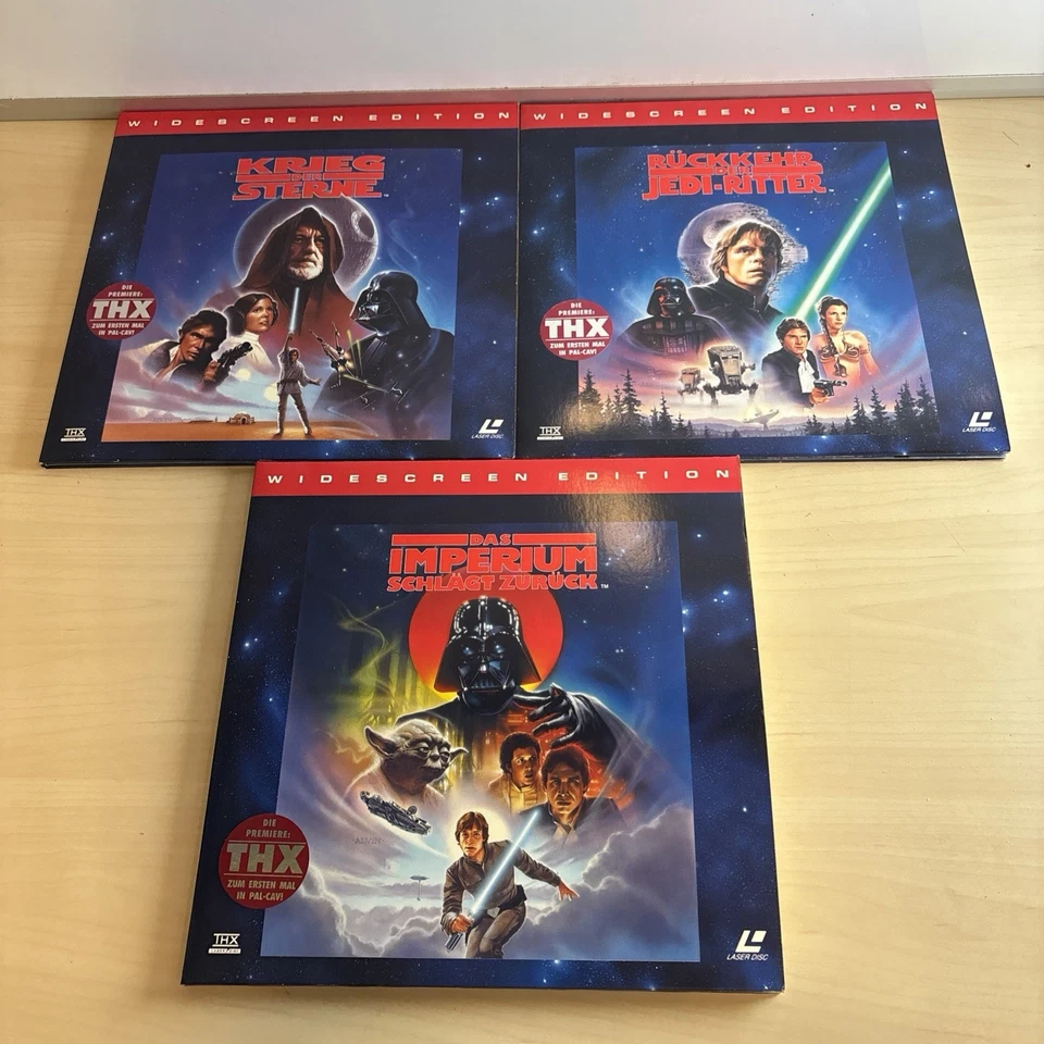 LaserDisc Krieg der Sterne Starwars Triologie Laser-Disc deutsch / Bestzustand  - Bild 1 von 4