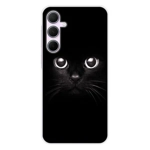 Coque en silicone imprimée compatible Samsung Galaxy A55 5G Yeux de chat - Photo 1 sur 6