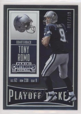 2015 Panini Contenders Playoff Ticket /199 Tony Romo #87 - Image 1 of 2