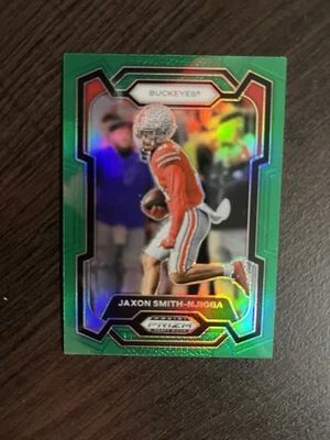 2024 Panini Prizm Draft Picks - Jaxon Smith-Njigba #81 Green Prizm - Image 1 of 4