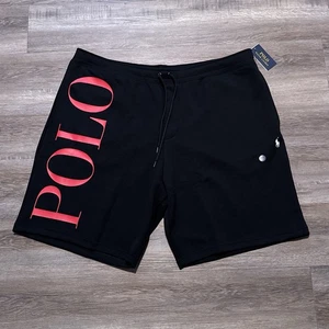 NUEVO Polo Ralph Lauren Para Hombres 4XB Rojo Polo Logo Doble Tejido Negro Pantalones Cortos Blanco Poni - Imagen 1 de 7