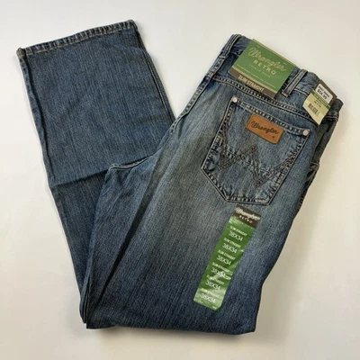 Wrangler Retro Slim Straight Jeans Mens Size 38x34 - Image 1 of 4