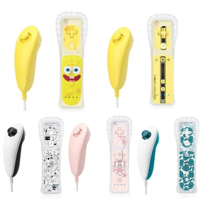 For Nintendo Wii Wii U Built in Motion Plus Remote Controller Nunchuck Kit - Image 1 of 4