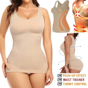Mujeres Compresión Cami Chaleco Control Abdomen Adelgazante Cuerpo Modelador Camisola Camiseta sin Mangas - Imagen 1 de 55
