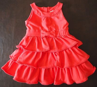 NEW Kate Spade Baby Girl Sleeveless Tiered Stretch Jersey Party Dress 24 Months - Image 1 of 4