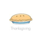 Minimale Thanksgiving-Karten, Quadrat 145 mm x 145 mm, auf Bestellung hergestellt, kann personalisiert werden