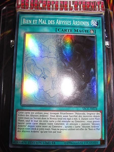 YU-GI-OH! SR FR EDITION LIMITEE BIEN ET MAL DES ABYSSES ARDENTS SECE-FRS14 NEUF - Imagen 1 de 1