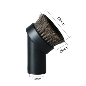 Rosshaar Pferdehaar Rundbürste Pinsel Kopf Staubsauger Reiniger Staub 32mm-35mm - Bild 1 von 6