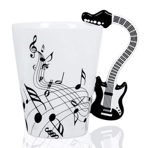 Guitar Mug Music Guitar Coffee Mug Gifts For Guitar Players Musician 13.5 Oz Dou - Picture 1 of 7