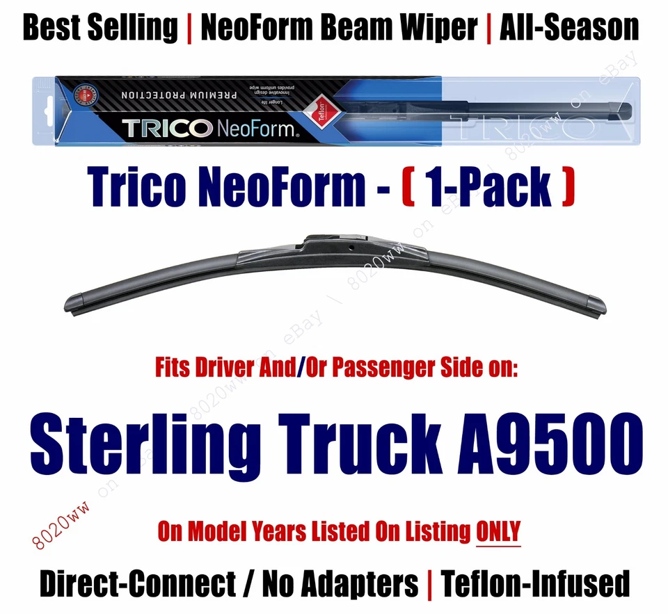 Qty1 Super Premium NeoForm Wiper Blade fits 1999-2010 Sterling Truck A9500 16200 - Image 1 of 1