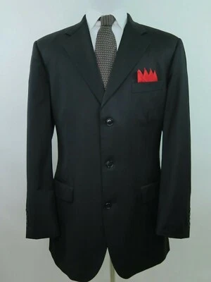 Brooks Brothers 1818 Madison Lana Negro Blazer Traje Chaqueta Abrigo Deportivo 38 L EE. UU. Foto 1 de 4