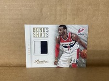 2013-14 Prestige Bonus Shots Materials Prime Patch #85 John Wall /25