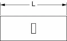 3M 4 AWG Non-Insulated Brazed Seam Butt Connector 10PK - Image 1 of 1