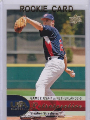 STEPHEN STRASBURG 2009 Upper Deck TEAM USA ROOKIE CARD Baseball Nationals $$ RC! - Image 1 of 2