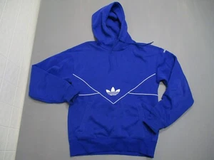Adidas Sweater Mens Small Blue Hoodie Adicolor Seasonal archive trefoil Hr8938 - Picture 1 of 10