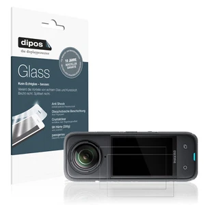 2x Schutzfolie für Insta 360 X4 - Anti-Shock 9H Folie dipos Glass Kunststoffglas - Photo 1/7