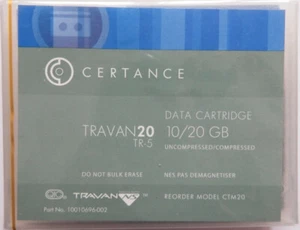 Certance Travan-5 Travan 20 TR5/TR-5 Mini nastro/cartuccia dati 10/20 GB CTM20 NUOVO - Foto 1 di 1