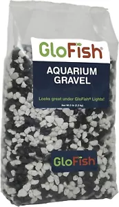 Glofish Aquarium Gravel, Black with White Fluorescent, 5-Pound Bag - Picture 1 of 7