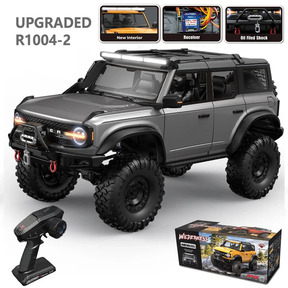 1/10 Rc Car 4WD with LED 2.4G Electric Remote Control Rock Off-road Vehicle Car - Image 1 of 4