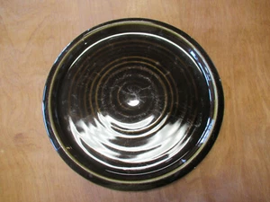 Pottery Barn ARTISAN BRAUN Essteller 11 1/4" geprägte Ringe 1 EA 7 verfügbar - Bild 1 von 3