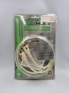 1080p Monster 200 HDMI Cable 2m 24K Gold Contacts - New Unopened Free UK P&P  - Picture 1 of 8