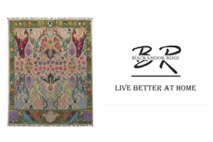 Colorromace  New Morris Ikat Pink Traditional Style HandTufted Woolen Area Rug - Picture 1 of 13