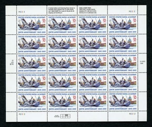 US Scott 3001 US Naval Academy Full pane of 20 Mint NH - Picture 1 of 1