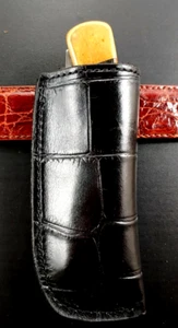 Buck 110 Faux Alligator Knife Sheath leather Print Handmade Buck Tool Case 6265 - Picture 1 of 12