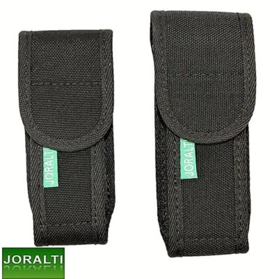 Kleine oder große Pistole-Magazintasche aus Nylon JORALTI; Gürtel-Magazinhalter