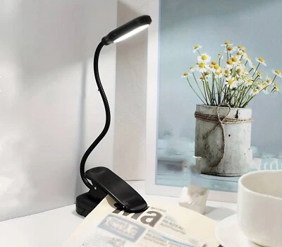 BES Lampada Pinza Led Mini Clip Flessibile Snodabile Lettura Luce Bianca TE-B0582