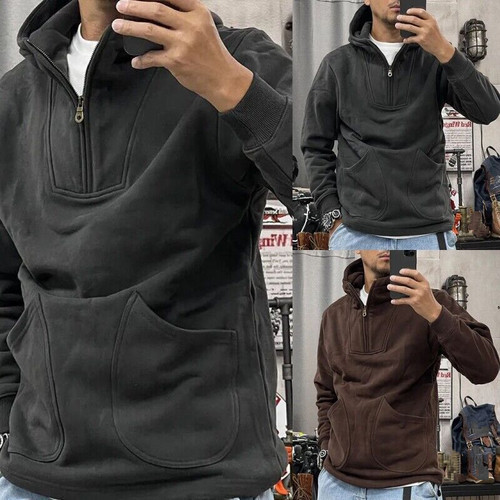 SACAI Felpa uomo felpa vintage felpe con cappuccio uomo baggy zip autunno pullover borsa lossa