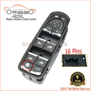 For 11-2018 Porsche Panamera Cayenne Master window Control switch 7PP959858AEDML - Picture 1 of 5