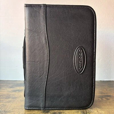 Case Logic KSW-92 Koskin CD Wallet Holds 92 Discs Faux Leather *1 Broken Binding - Image 1 of 4