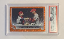 2022 Topps Series 2 OVERARCHING BATTERY #473 Orange Foilboard SP /299 PSA 10