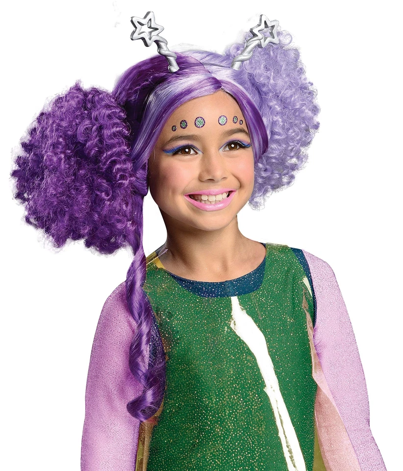 Peruca Rubie's Child's Novi Stars Ari Roma com faixa de antena - Tamanho único - Roxo - Imagem 1 de 1