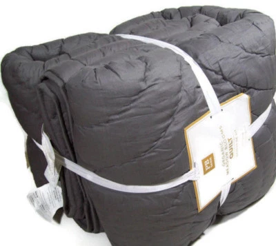 Edredón Pottery Barn Teen gris prado flores puntada reina completa nuevo Foto 1 de 4