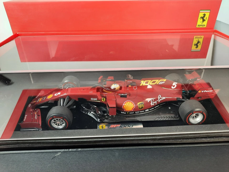 Looksmart Ferrari SF1000 #5 Sebastian Vettel Tuscany GP 2020 1/18 LS18F1032 - Immagine 1 di 4