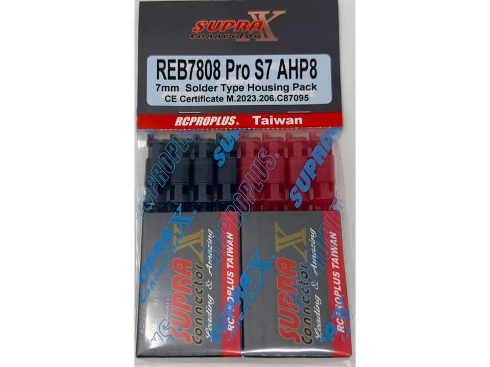 RCPROPLUS PRO S7mm Connector Housing Pack : REB7808PROS7AHP8 - Image 1 of 1