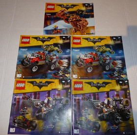 LEGO THE BATMAN MOVIE LOT OF 5 INSTRUCTION MANUAL 70904 70907 70915 LOOSE 2017