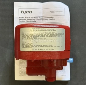 Acelerador de válvula de tubo seco Tyco ACC-1 250 PSI ¡Nuevo! - Imagen 1 de 8
