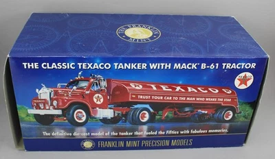 1:43 FRANKLIN MINT *TEXACO* MACK B-61 SEMI Tanker Trailer *NEVER OUT OF BOX* - Image 1 of 3