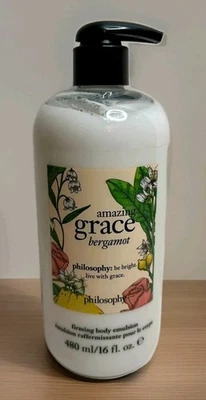 NEW Philosophy Amazing Grace Bergamot Firming Body Emulsion 16 fl.oz.  - Image 1 of 2