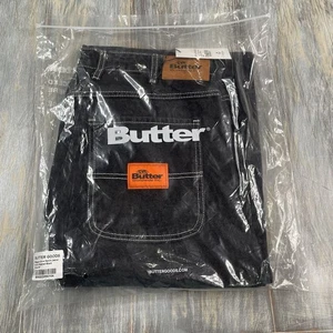 Butter Goods Baggy Jeans Mens Size 34 Pants New With Tags Washed Black Denim - Picture 1 of 6
