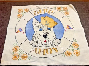 Chip Ahoy with Scotty Dog Embordered Pillow Case - Picture 1 of 3