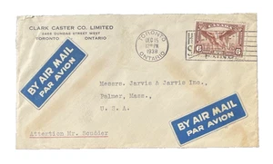 CANADA TORONTO ANTARIA AIR MAIL POSTAL COVER HISTORY 1938 - Picture 1 of 2