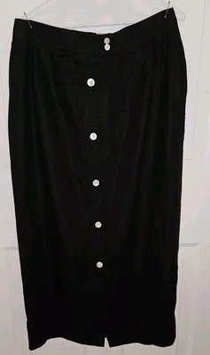 Maxi Falda Marina Rinaldi Lino Talla 21 12-14W   Foto 1 de 4